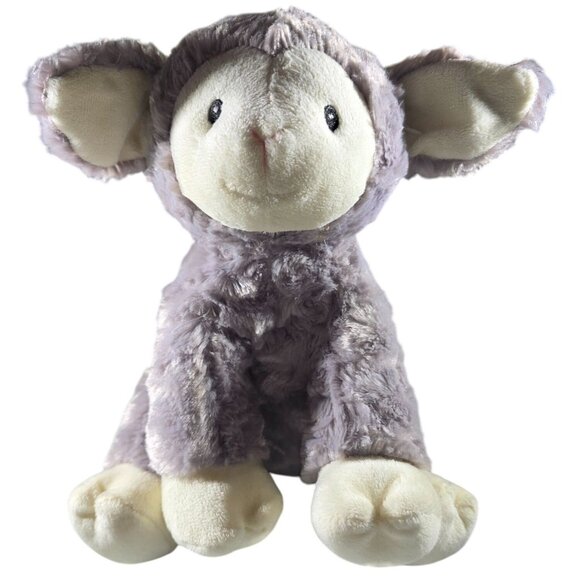 Gund Plush Lamb Stuffed Animal Baby G Grey crinkle ears embroidered eyes sheep - Picture 1 of 8